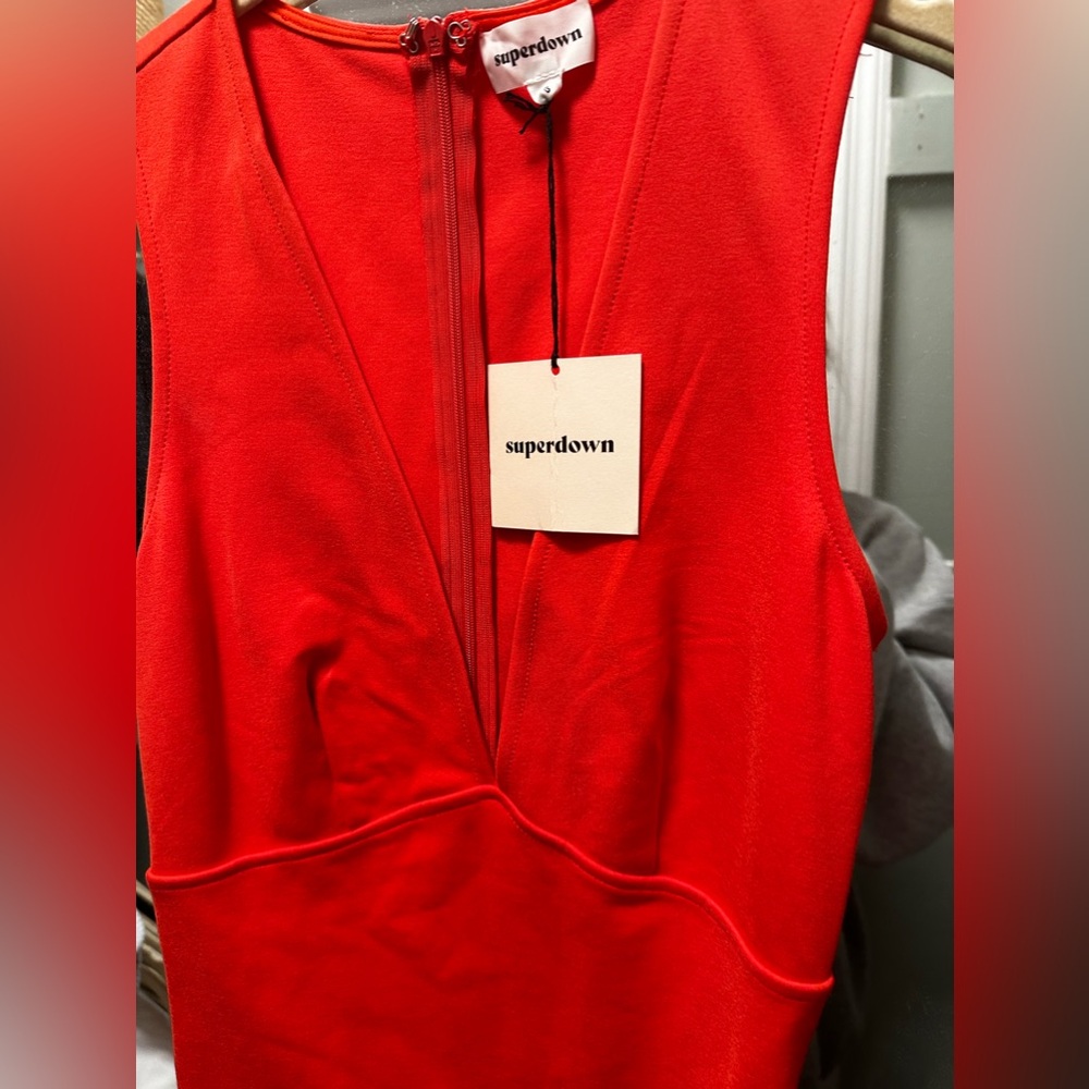 Superdown Revolve Red Mini Bodycon Dress - Picture 5 of 10
